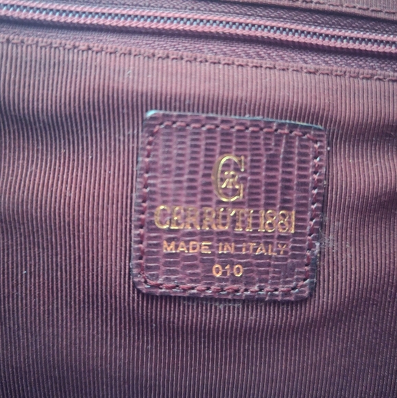 Vintage all leather CERRUTI handbag - Picture 5 of 5